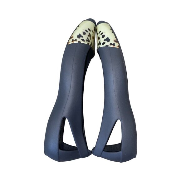 Crocs Slip On Shoes Sienna Leopard Flats Size 8 - Picture 6 of 9